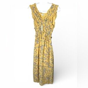 Floral Yellow Maxi Dress